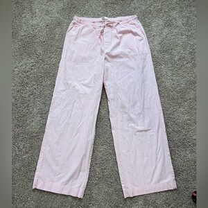 SO Women's Pink & White Striped Wide Leg Pants